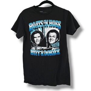 Step Brothers Boats N‎ Hoes Graphic Tee Movie Comedy T-Shirt Size S